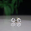 1.15 Carat Each Unique Round Design Lab Made Diamond Women's Studs