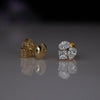 Princess, Oval & Pear Trio Lab Grown Diamond Stud Earrings in 18K Yellow Gold