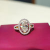 Shimmering Beauty Oval Engagement Lab Grown Diamond Ring