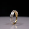 Emerald Cut Lab Grown Diamond Eternity Band in 18K Gold | Wedding Ring