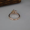 Yellow & White Pear Diamond Toi et Moi Ring | Two Stone 14K Rose Gold Ring