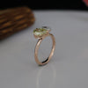 Yellow & White Pear Diamond Toi et Moi Ring | Two Stone 14K Rose Gold Ring