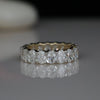 Oval Shape Lab Made Diamond Eternity Band Ring