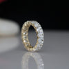 Oval Shape Lab Made Diamond Eternity Band Ring
