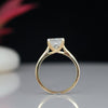 2.50CT Princess Cut Lab Grown Diamond Ring in 18K Gold – Classic Solitaire Engagement Ring
