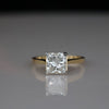 2.50CT Princess Cut Lab Grown Diamond Ring in 18K Gold – Classic Solitaire Engagement Ring