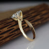 Classic 6 Prong 2.0 CT Round Lab Grown Diamond Solitaire Engagement 18K Yellow Gold Ring
