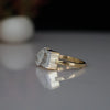 Pear & Emerald Cut Lab Grown Diamond Two Stone Engagement 18K Gold Ring