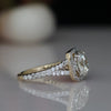 Round Halo Lab Grown Diamond Engagement Ring in 14K Yellow Gold