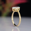 1.50 CT Oval Cut Lab Grown Diamond Solitaire Ring in 18K Yellow Gold