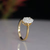 1.50 CT Oval Cut Lab Grown Diamond Solitaire Ring in 18K Yellow Gold