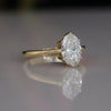 1.50 CT Oval Cut Lab Grown Diamond Solitaire Ring in 18K Yellow Gold
