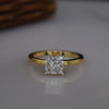 Princess Cut Solitaire Lab Grown Diamond Ring in 18K Gold | Classic Engagement Ring