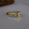 Princess Cut Solitaire Lab Grown Diamond Ring in 18K Gold | Classic Engagement Ring
