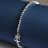 Classic Luxury  Lab Grown Diamond Round Cut Tennis Bracelet | 18K White Gold