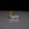 Luxury Multi Shape Lab Grown Diamond  Pendant 14kt Yellow Gold