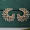 1.2 CT Round Brilliant Cut Lab Grown Twisted Diamond Hoop Earring