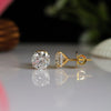 1.26 ct Each E VVS2 IGI Round Shape Lab Grown Diamond Solitaire Stud