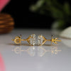 1.46 ct Each D VS1 IGI Round Shape Solitaire Lab Grown Hidden Halo Diamond Stud