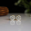 1.46 ct Each D VS1 IGI Round Shape Solitaire Lab Grown Hidden Halo Diamond Stud