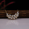 Elegant Pear Cut Lab Grown Diamond  14K Yellow Gold  Pendant Chain , Wedding Jewelry