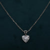 Heart Shape Lab Grown Diamond Solitaire Pendant 14K White Gold
