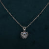 Heart Shape Lab Grown Diamond Solitaire Pendant 14K White Gold