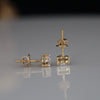Heart Shape Lab Grown Diamond Stud Earrings in 14K Yellow Gold | Minimal  Everyday Jewelry