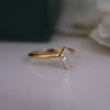 Kite Cut Lab Grown Diamond Solitaire Ring in Gold | Minimal Engagement Ring