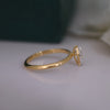 Kite Cut Lab Grown Diamond Solitaire Ring in Gold | Minimal Engagement Ring