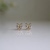 Beautiful Lab Made Butterfly Diamond Earring