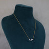 Marquise Emerald Round  Lab Grown Diamond  Minimal Gold Chain Pendant Gift for Her