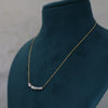 Minimalist Multi Shape Lab Grown Diamond Bar Pendant Chain in Gold for Women