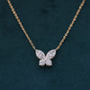 Butterfly Lab Grown Diamond Pendant Necklace in Gold | Elegant Minimal Diamond Jewelry