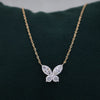 Butterfly Lab Grown Diamond Pendant Necklace in Gold | Elegant Minimal Diamond Jewelry