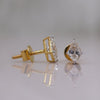Kite Cut Lab Grown Diamond Stud Earrings in 14K Gold | Minimal  Solitaire Diamond Earrings