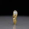 Minimal Oval Cut Lab Grown Diamond Bezel Set 14K Yellow Gold Ring