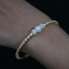 Elegant Emerald & Round Lab Grown Diamond Bracelet for Women