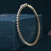 Elegant Emerald & Round Lab Grown Diamond Bracelet for Women