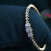 Elegant Emerald & Round Lab Grown Diamond Bracelet for Women