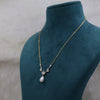 Pearl Drop Lab Grown Diamond Necklace in Gold | Elegant Marquise Diamond Pendant