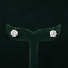 Classic Solitaire 2.0CT Each Round Lab Grown Diamond Stud Earrings in 14K Yellow Gold