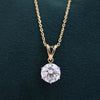 3.0 CT Round Lab Grown Diamond Pendant Necklace Gold | IGI Certified Solitaire