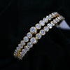 0.50 Ct to 0.15 Ct Graded Diamond Close Setting Bangles | South Indian Traditional Diamond Bangles