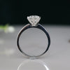 Round Lab Grown Diamond Solitaire Ring in 18K White Gold – Classic Engagement Ring
