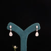 Elegant Pear Drop Lab Grown Diamond Earrings in 9K Yellow Gold |Bridal Dangle Earrings