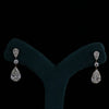 Elegant Pear Drop Lab Grown Diamond Earrings in 9K Yellow Gold |Bridal Dangle Earrings