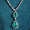 Solitaire Oval Shape  Lab-Grown Diamond Necklace
