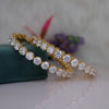 Luxury Wedding Round Lab Grown Diamond  Bangles – 18K Yellow Gold