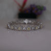 Luxury Cushion Cut Yellow Diamond Tennis Bracelet | Halo Lab Grown Diamond Bracelet